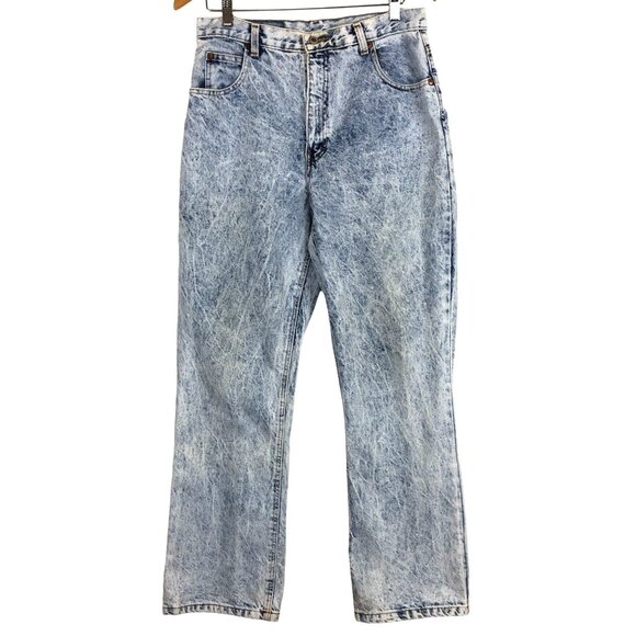 Vtg 80s Forenza Acid Wash Jeans Women’s Sz 12 High Waist Cotton Denim (32 X 30) - Picture 1 of 10